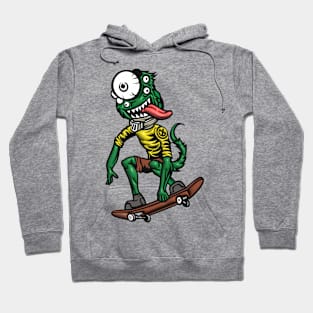 Green Monster Skateboard Hoodie